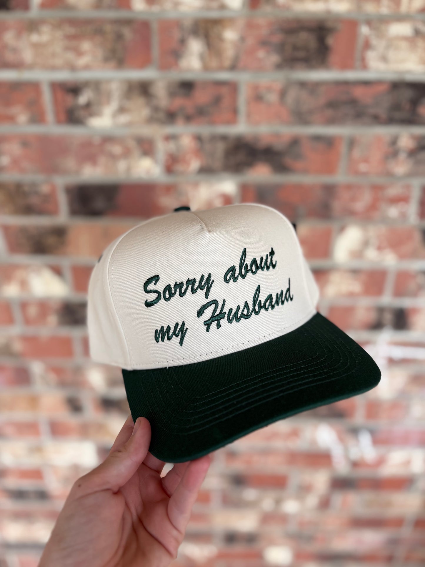 Sorry about my husband