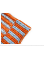 Striped Cuffed Knitted Beanie
