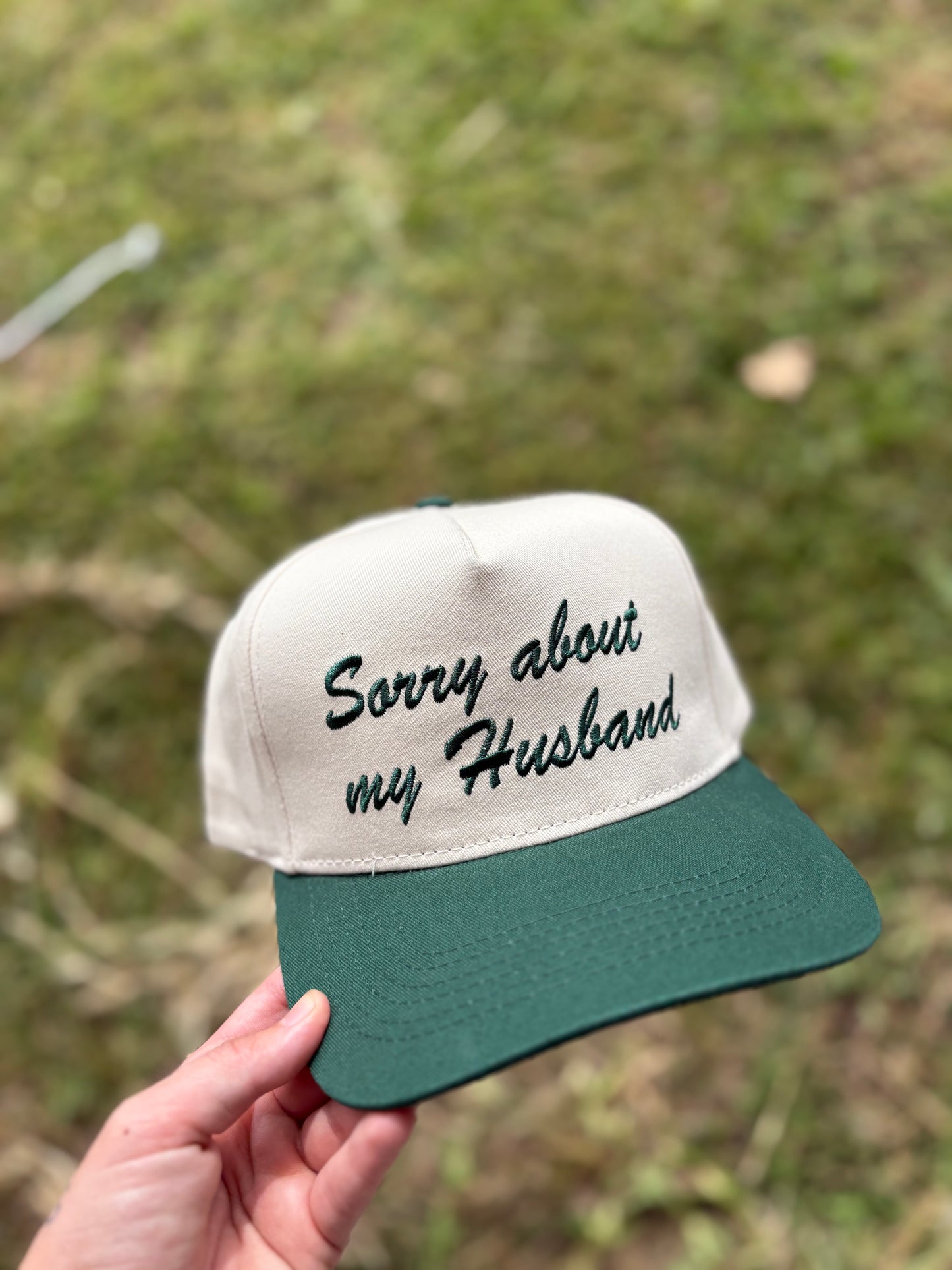 Sorry about my husband