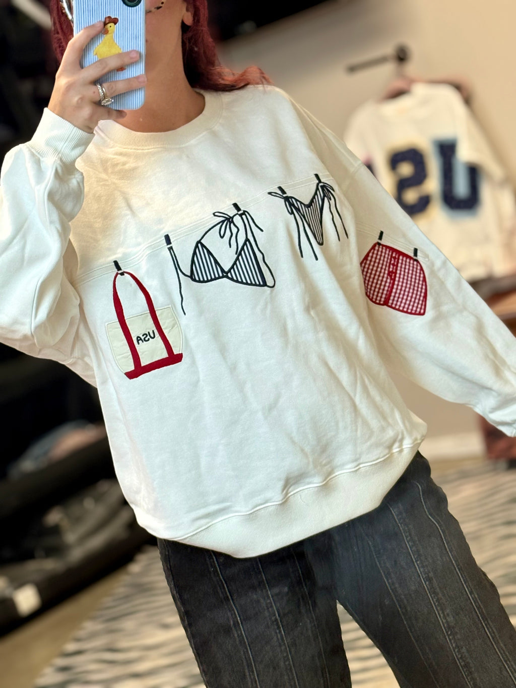 Clothesline sweatshirt