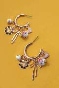 Charm Drop Hoops