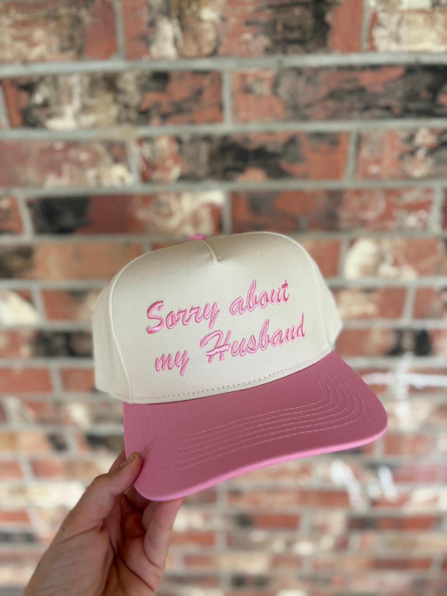 Sorry about my husband