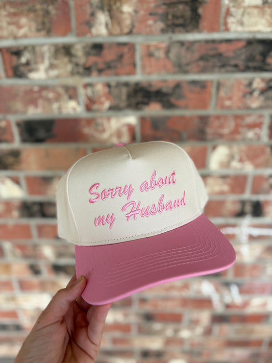 Sorry about my husband