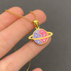 Planet necklace