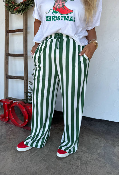 Vertical vibes stripe pants