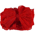 bright red ruffle headwrap