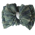 camo ruffled headwrap