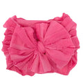 candy pink ruffle headwrap