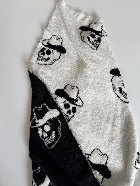 cowboy skull blanket