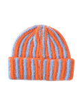 Striped Cuffed Knitted Beanie