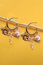 Charm Drop Hoops