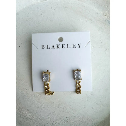 chained in shine earrings