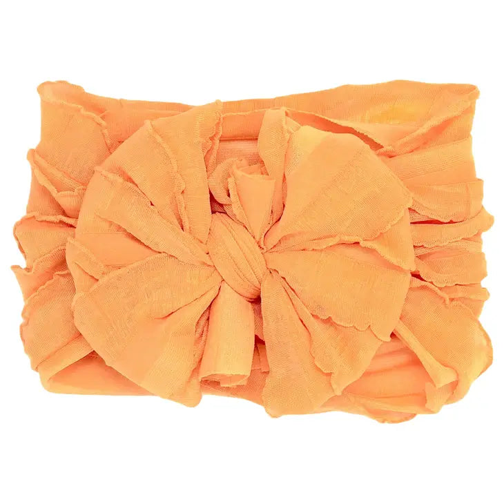 dreamsicle ruffle headwrap