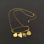 pin up charm necklace