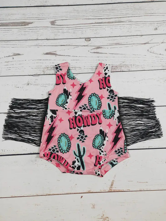 howdy fringe romper