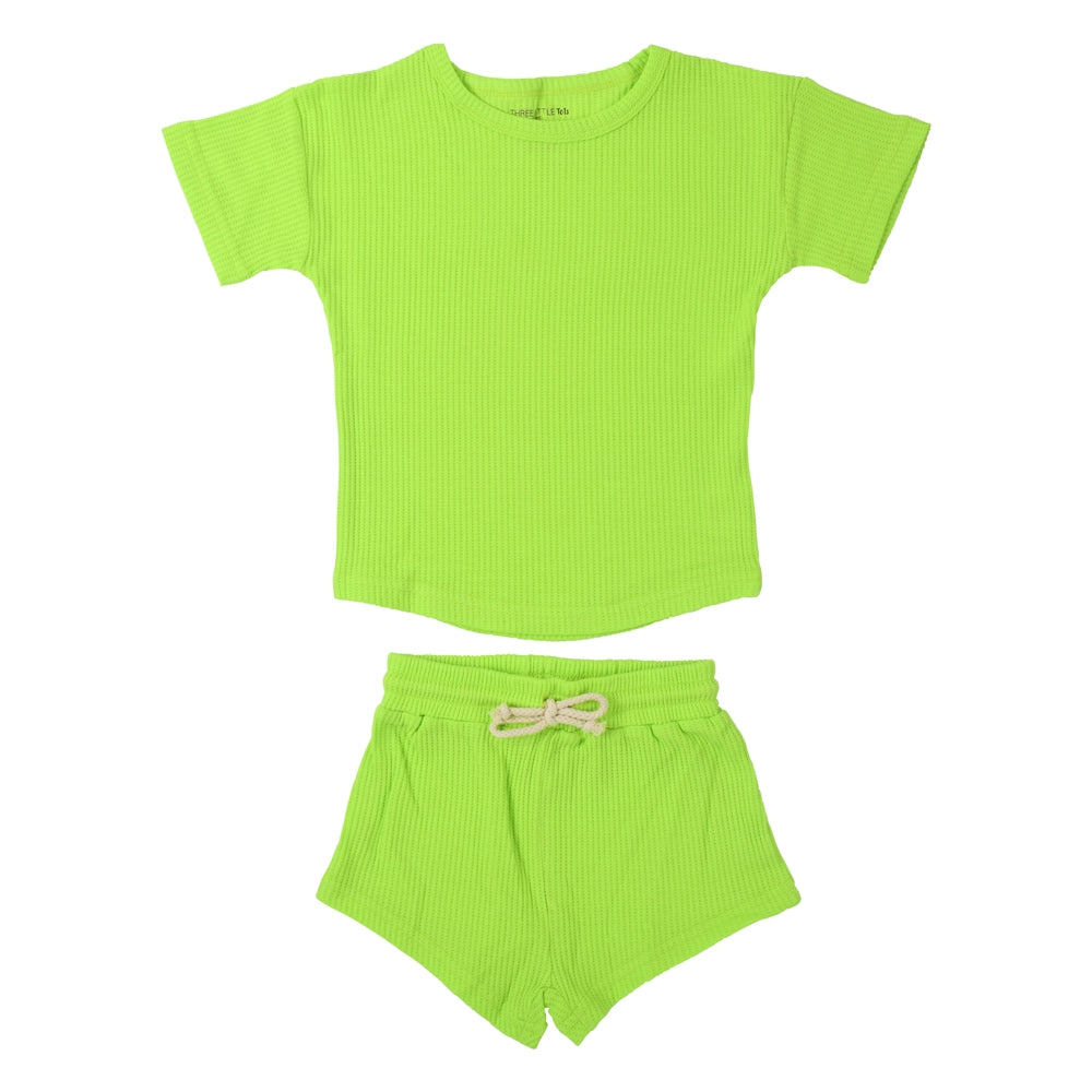 lime green waffle set