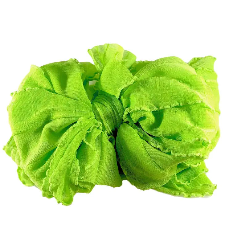 lime ruffle headwrap