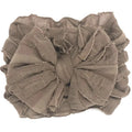 mocha ruffle headwrap