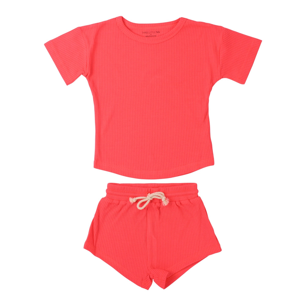 neon pink waffle set