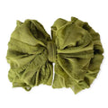 olive ruffle headwrap