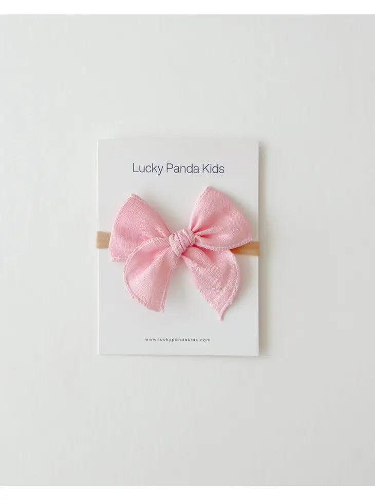 pink nylon bow