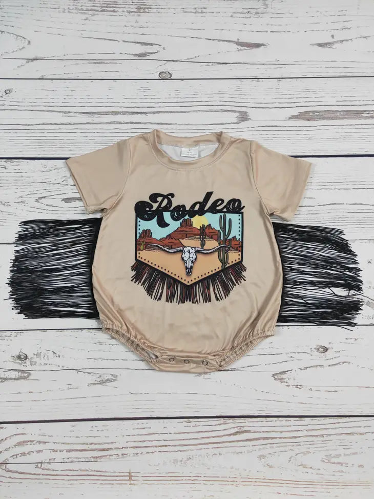 Rodeo fringe romper