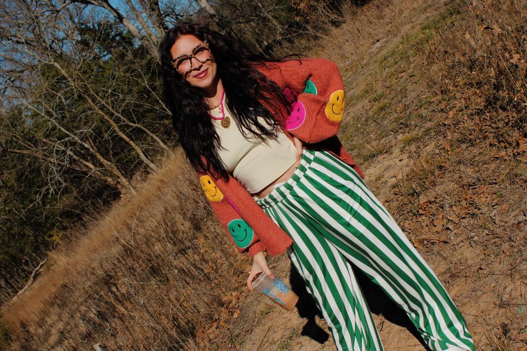 Fuzzy Smile Cardigan